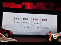 2014款 2.0L CVT家臻版
